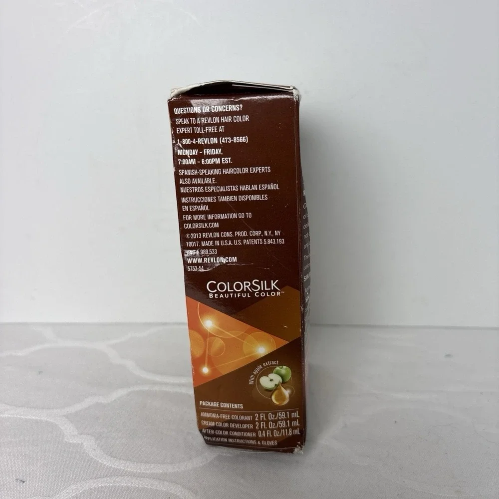 Revlon Colorsilk Beautiful Color 54 LIGHT Golden Brown Ammonia Free 3D Color Dye